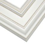 Frame: CUL9 - Country - White - Large Profile Frame: CUL9 - Country - White - Large Profile